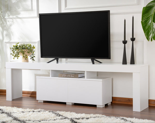 TV Meubels - TV Meubel Wit Melamine Vertex 50x180x31,3 cm - Dimehouse