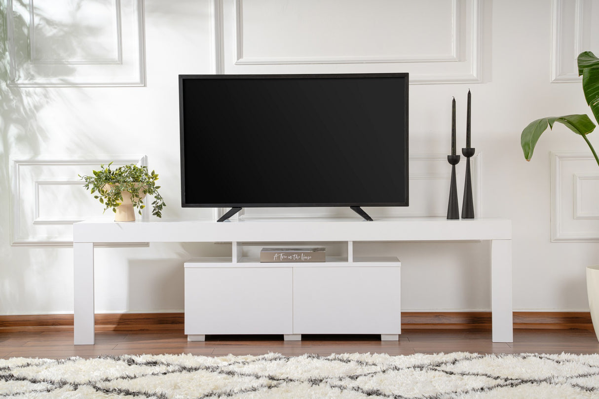 TV Meubels - TV Meubel Wit Melamine Vertex 50x180x31,3 cm - Dimehouse