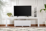 TV Meubels - TV Meubel Wit Melamine Vertex 50x180x31,3 cm - Dimehouse