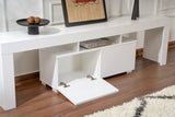 TV Meubels - TV Meubel Wit Melamine Vertex 50x180x31,3 cm - Dimehouse