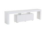 TV Meubels - TV Meubel Wit Melamine Vertex 50x180x31,3 cm - Dimehouse
