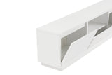 TV Meubels - TV Meubel Vanguard Naturel Wit Melamine 160x42x29,5 cm - Dimehouse