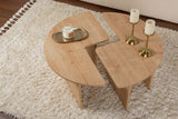 Salontafels - Ronde Salontafel Moari Eikenhout Melamine 90 cm - Dimehouse