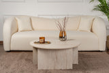 Salontafels - Salontafel Set van 2 Travertin Maira - Melamine - Dimehouse
