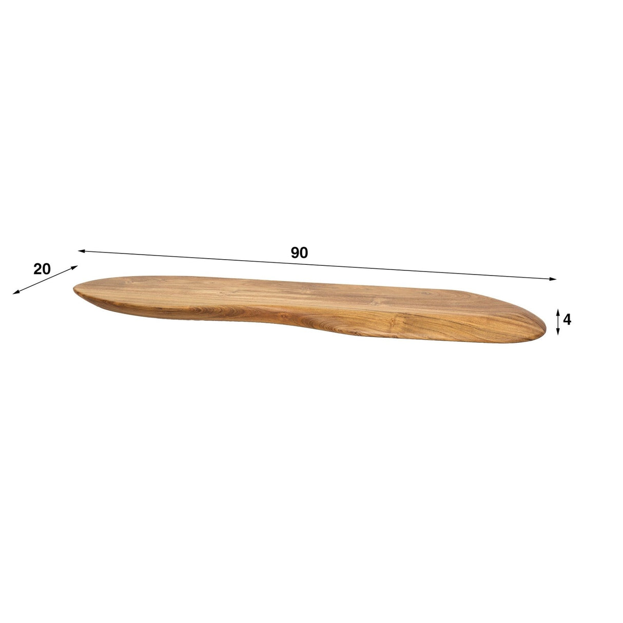 Wandplanken - Wandplank Acacia Nala 90 cm – Massief Hout - Dimehouse