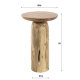 Bijzettafels - Bijzettafel Nova - Massief Acaciahout - 55 cm Hoog - Dimehouse