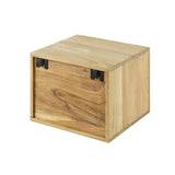 Nachtkastjes - Zwevend Nachtkastje Acaciahout Nova met 1 Lade - 30x25x29 cm - Dimehouse