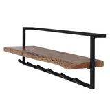 Garderobenständer Dewi DH Interior Akazie LxBxH 104x36x17 Akazienholz Weiß Foto diagonale Rückansicht