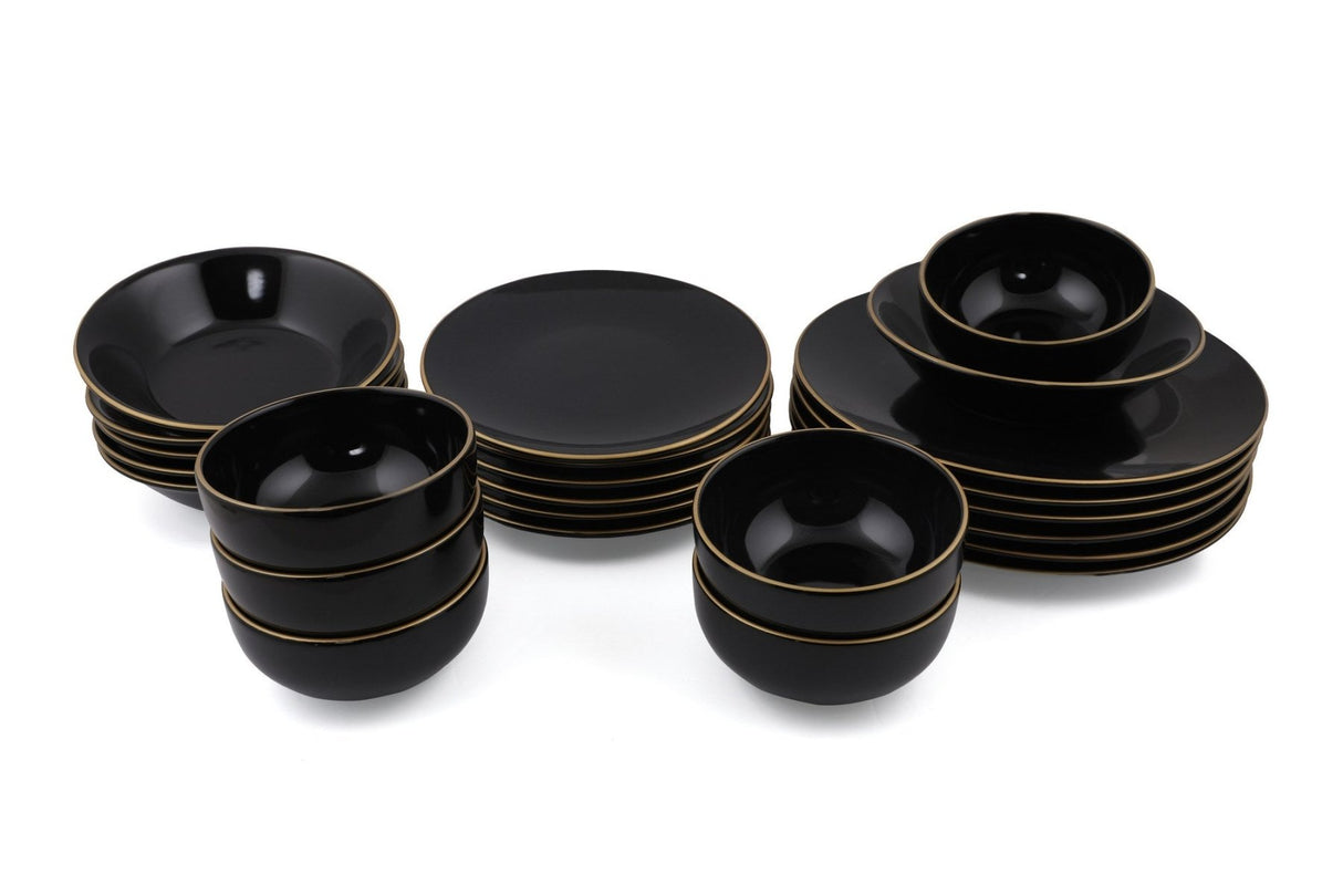 TY040424F650A841600MAET600 Schwarzgold, 100 % KERAMIK-STEINZEUG, 27 cm breit