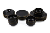 TY040424F650A841600MAET600 Schwarzgold, 100 % KERAMIK-STEINZEUG, 27 cm breit