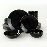 TY040424F650A841600MAET600 Schwarzgold, 100 % KERAMIK-STEINZEUG, 27 cm breit
