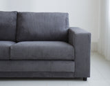 Sofa Gabi DeGeBe Anthrazit Stoff Stimmungsvolles Fotodetail