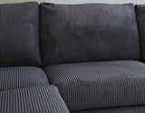 Sofa Gabi DeGeBe Anthrazit Stoff Stimmungsvolles Fotodetail