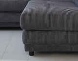 Sofa Gabi DeGeBe Anthrazit Stoff Stimmungsvolles Fotodetail