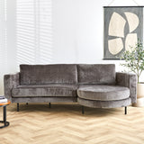 Sofa Bella Dimehouse Grau LxBxH 138x98x55 Stoff Stimmungsvolles Foto in der Situation