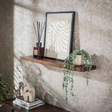 Wandplanken - Wandplank Noa 90 cm Massief Acaciahout Drift Brown - Dimehouse