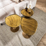 Bijzettafels - Bijzettafel Aurum Antiek Goud 60 cm - Dimehouse