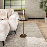 Bijzettafels - Bijzettafel Aurum Antiek Goud 60 cm - Dimehouse