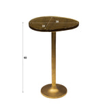 Bijzettafels - Bijzettafel Aurum Antiek Goud 60 cm - Dimehouse