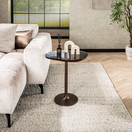 Bijzettafels - Bijzettafel Aurum Antiek Koper 55 cm - Dimehouse