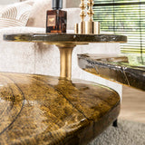 Bijzettafels - Bijzettafel Aurum Antiek Goud 50 cm - Dimehouse