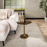 Bijzettafels - Bijzettafel Aurum Antiek Goud 50 cm - Dimehouse