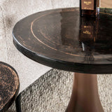 Bijzettafels - Bijzettafel Vesto Druppelvorm Antiek Koper 45 cm - Dimehouse