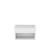 Nachtkastjes - Nachtkastje Jamot Wit Melamine 44,6x31,9x31,9 cm - Dimehouse