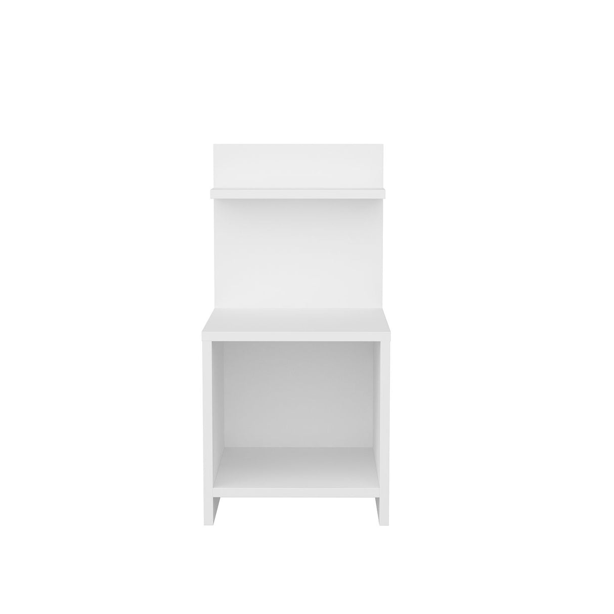Ullman Nachttisch weiß 35,6 x 37,4 x 72 cm Melaminbeschichteter Holzverbundstoff