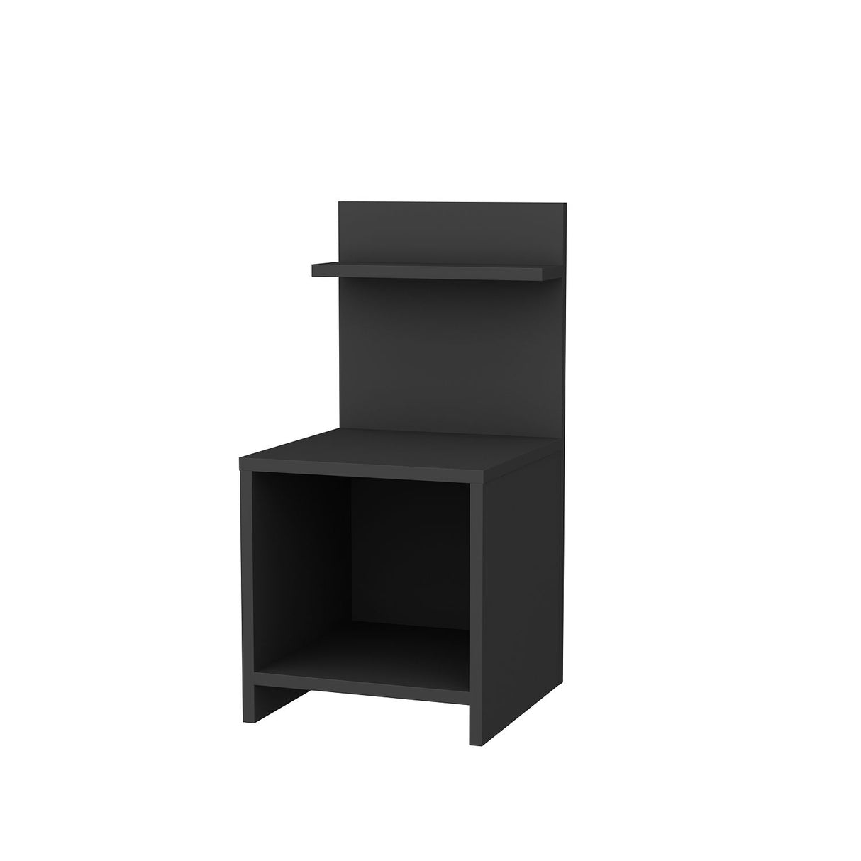 Ullman Beistellschrank Anthrazit 72 cm Melaminbeschichtete Möbelplatte