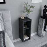 Sault Wandregal Anthrazit 23,2 x 22 x 59,6 cm Melaminbeschichteter Holzverbundstoff