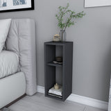 Sault Wandregal Anthrazit 23,2 x 22 x 59,6 cm Melaminbeschichteter Holzverbundstoff