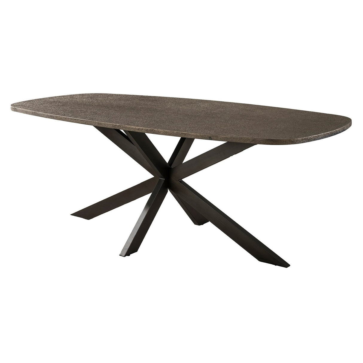 Eettafels - Eettafel Deens Ovaal Virello Brons Liquid Metal 215 cm - Dimehouse