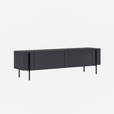 Herman TV-Schrank Anthrazit 160 cm Melaminharzbeschichteter Holzverbundstoff