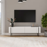 Herman TV-Schrank weiß 160 cm Melamin-Holzverbundstoff