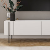 Herman TV-Schrank weiß 160 cm Melamin-Holzverbundstoff