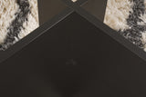 Salontafels - Rechthoekige Moderne Salontafel Vetroni Zwart Hout Look - Glas - 105x65 cm - Dimehouse