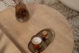 Salontafels - Salontafel Rond 85 cm Naturel Eikenlook Melamine Orin - Dimehouse