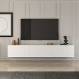 West Wandkonsole weiß 150 cm Melamin-Holzverbundstoff