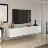 West Wandkonsole weiß 150 cm Melamin-Holzverbundstoff