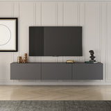 West Wandregal Anthrazit 150 cm Melaminbeschichtetes Holz