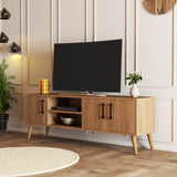 TV Meubels - TV Meubel Exxen Eik Melamine 150x52x34 cm - Dimehouse