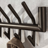 Kapstokken - Kapstok Kym Drift brown 2x6 haken - Dimehouse