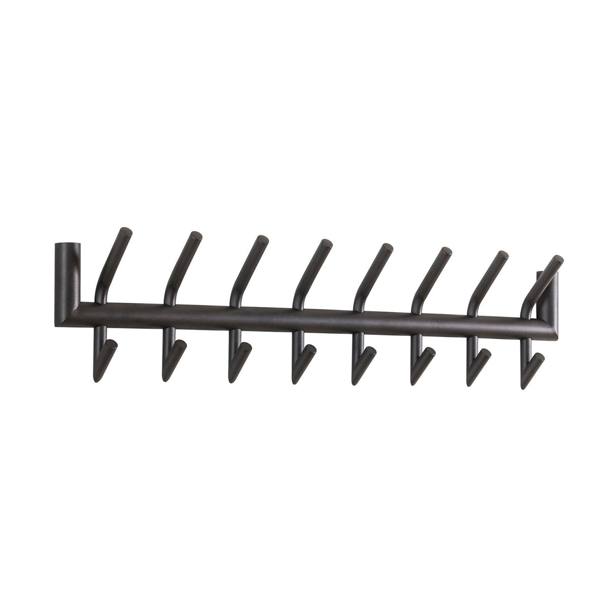Kapstokken - Kapstok Kym 2x8 Haken Mat Donkergrijs 78 cm - Dimehouse