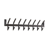 Kapstokken - Kapstok Kym 2x8 Haken Mat Donkergrijs 78 cm - Dimehouse