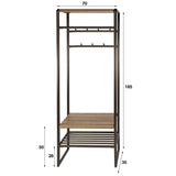 Kapstokken - Garderobemeubel Senna 70 cm Drift brown - Dimehouse