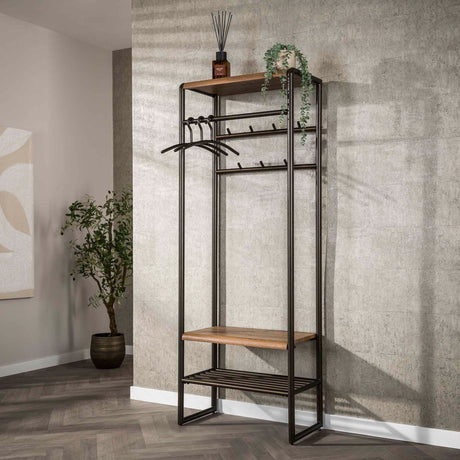 Kapstokken - Garderobemeubel Senna 70 cm Drift brown - Dimehouse