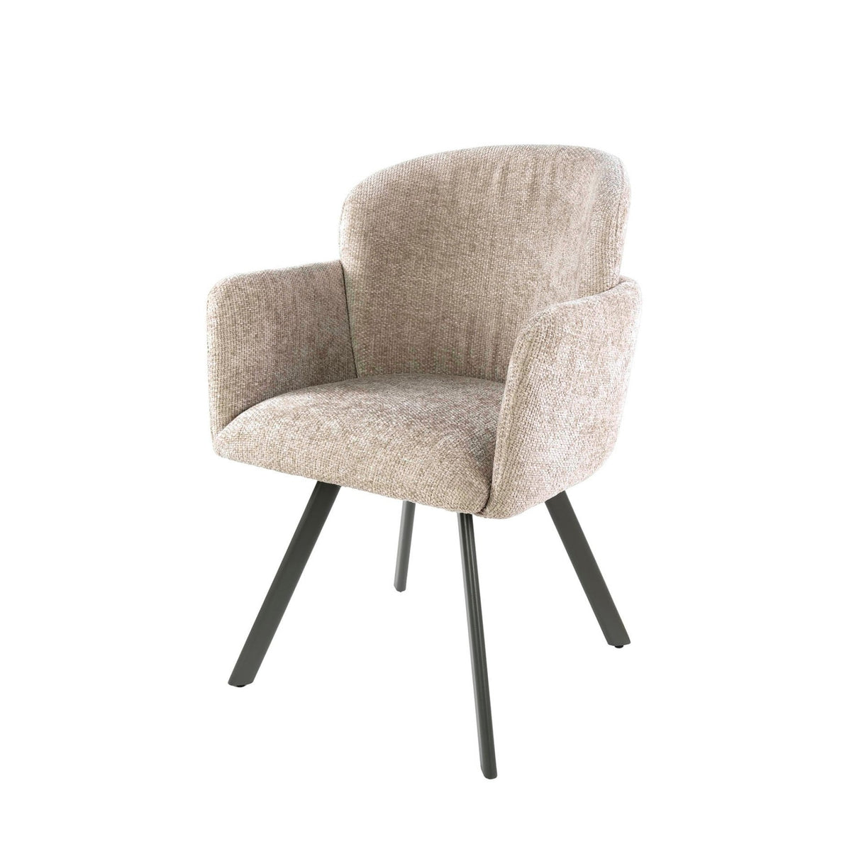 Eetkamerstoelen - Set van 2 Moderne eetkamerstoelen Luma Hoven Rich Zand - Dimehouse