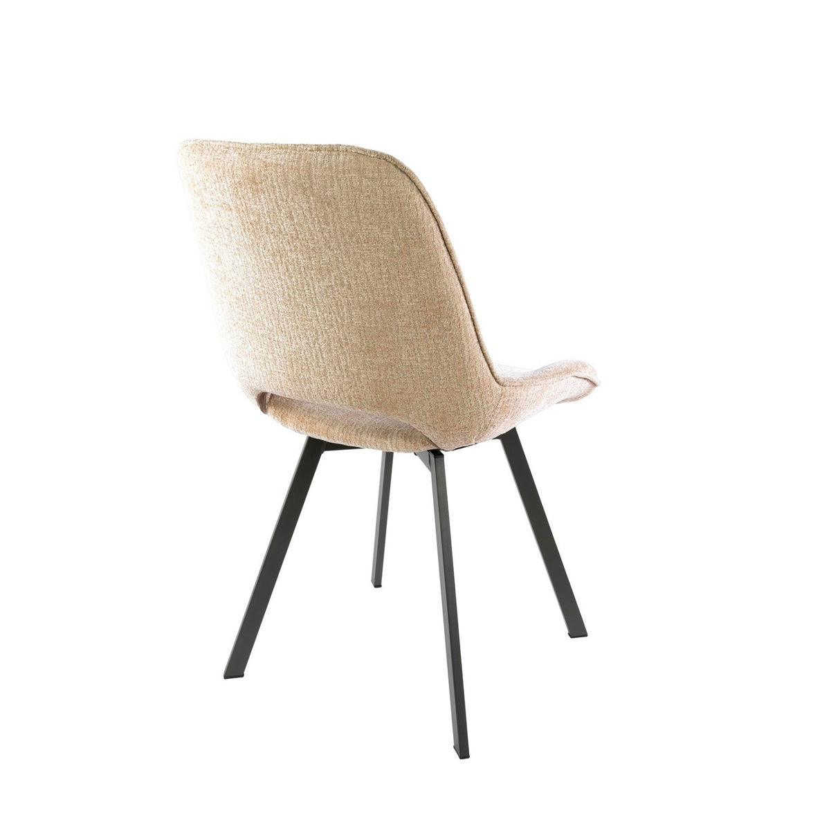 Eetkamerstoelen - Set van 4 Eetkamerstoelen Avero draaibaar Jaroq zand - Dimehouse