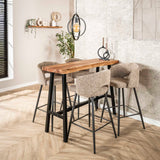 Set mit 2 Barhockern Alba Tissee Cargo Sand